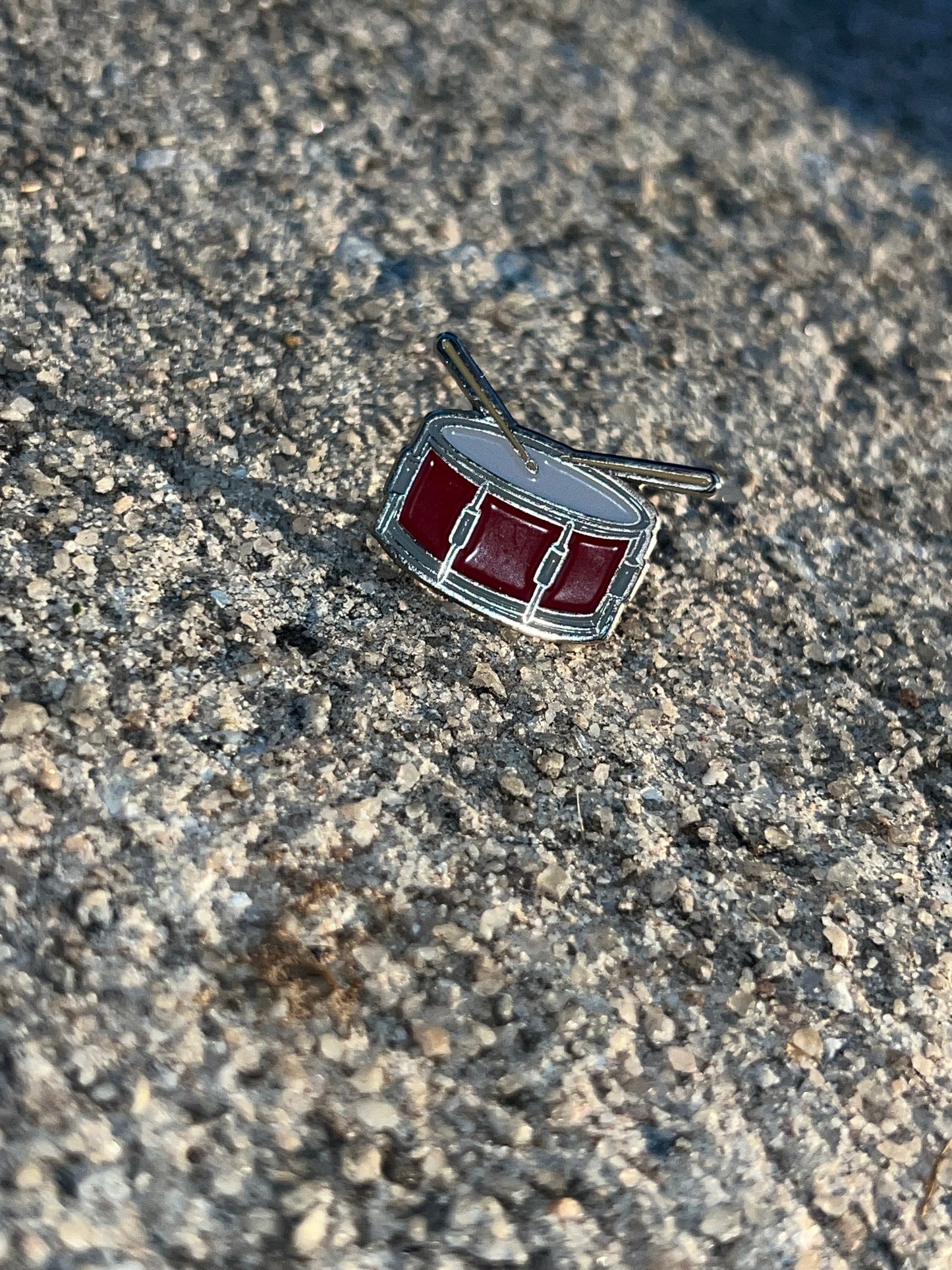Snare Drum Enamel Pin – Musician & Drummer Collectible