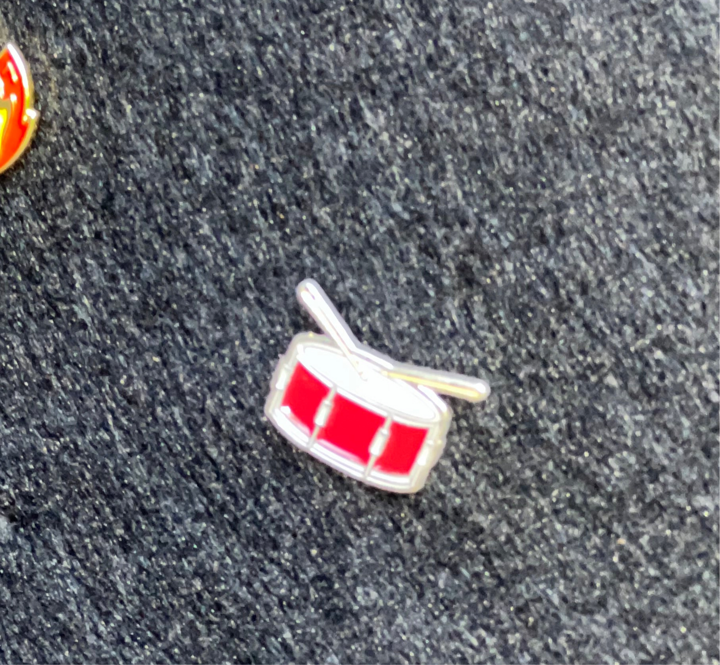 Snare Drum Enamel Pin – Musician & Drummer Collectible