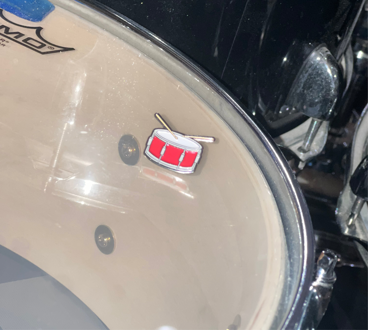 Snare Drum Enamel Pin – Musician & Drummer Collectible
