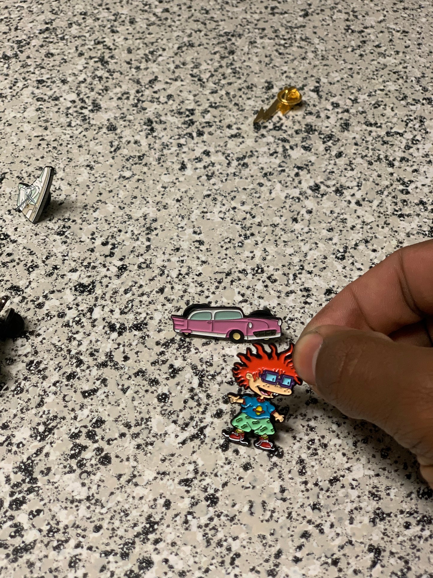 Chuckie Finster Inspired Enamel Pin – Nostalgia Cartoon Collectible