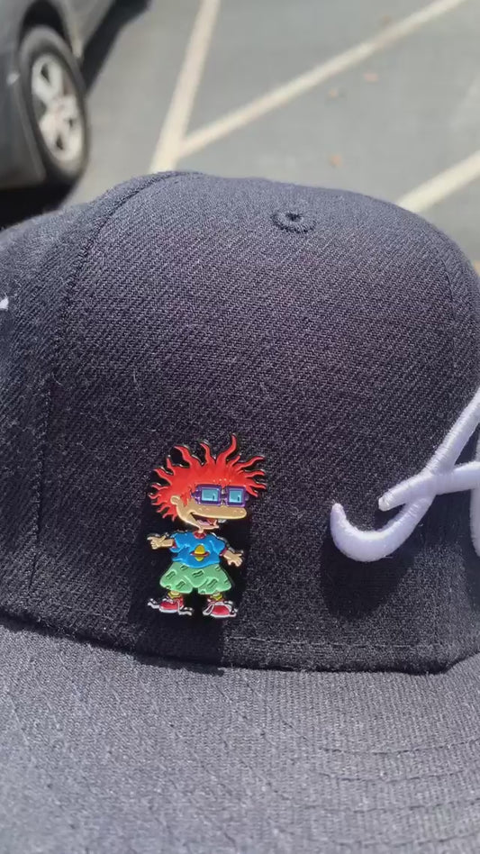Chuckie Finster Inspired Enamel Pin – Nostalgia Cartoon Collectible